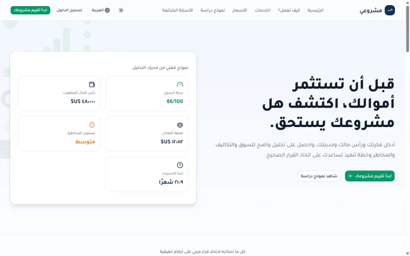 مشروعي